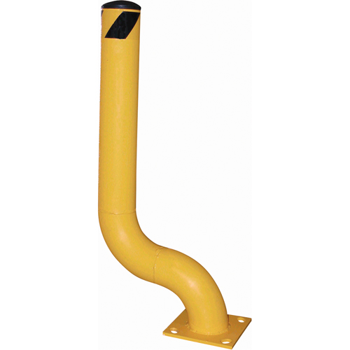 Borne d&eacute;sax&eacute;e, Acier, 36-1/8" h x 8" la, Jaune Pronet Distribution
