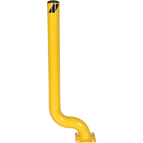 Borne d&eacute;sax&eacute;e, Acier, 54" h x 4-1/2" la, Jaune Pronet Distribution
