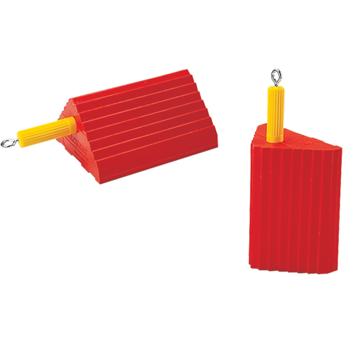 Cales-roue pour usage g&eacute;n&eacute;ral, Polyur&eacute;thane, Orange, 10" la x 8-1/2" p x 5" h Pronet Distribution
