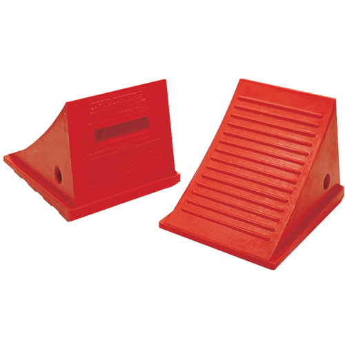 Cales-roue pour usage g&eacute;n&eacute;ral, Polyur&eacute;thane, Orange, 9" la x 11-1/2" p x 8-1/2" h Pronet Distribution