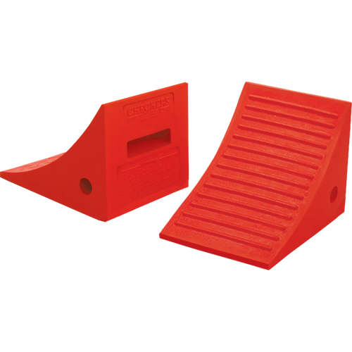 Cales-roue pour usage g&eacute;n&eacute;ral, Polyur&eacute;thane, Orange, 8" la x 11-1/4" p x 8-1/4" h Pronet Distribution