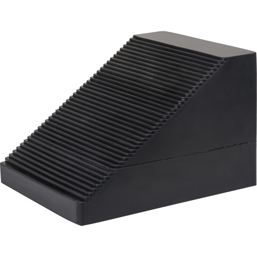 Wheel Chock, 10-5/8" x 8-5/8" x 7", Black Pronet Distribution