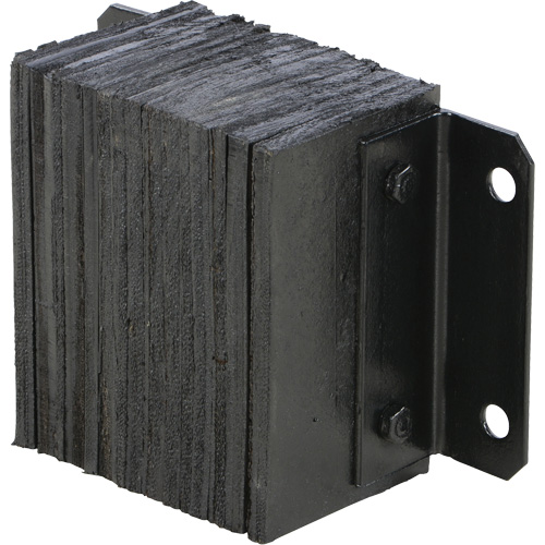 Butoir de quai lamell&eacute;, Horizontal, Caoutchouc, 12" la x 6" p x 10" h Pronet Distribution