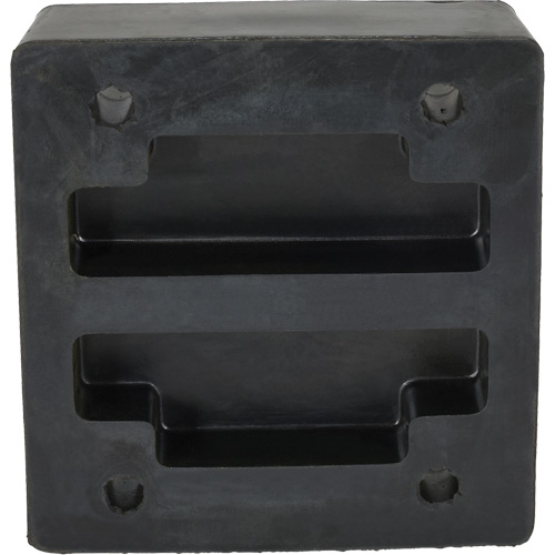 Molded Dock Bumper, Reinforced Rubber, 12" W x 4" D x 13" H Pronet Distribution