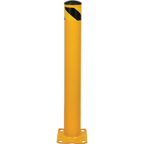 Butoir, Acier, 36" h x 4-1/2" la, Jaune Pronet Distribution
