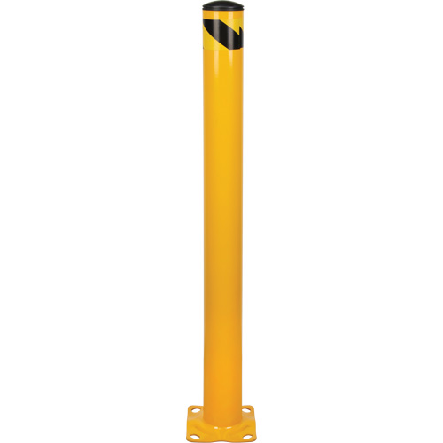 Butoir, Acier, 48" h x 4-1/2" la, Jaune Pronet Distribution