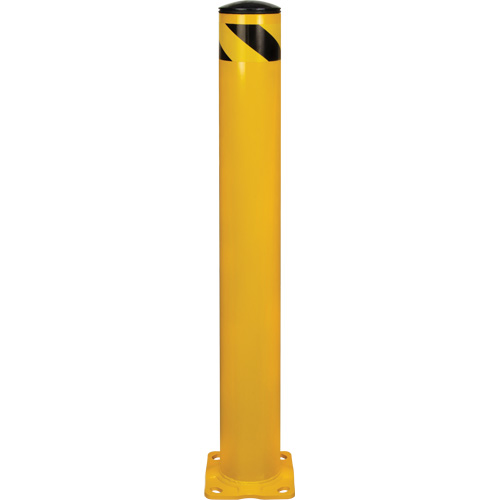 Safety Bollard, Steel, 42" H x 5-1/2" W, Yellow Pronet Distribution