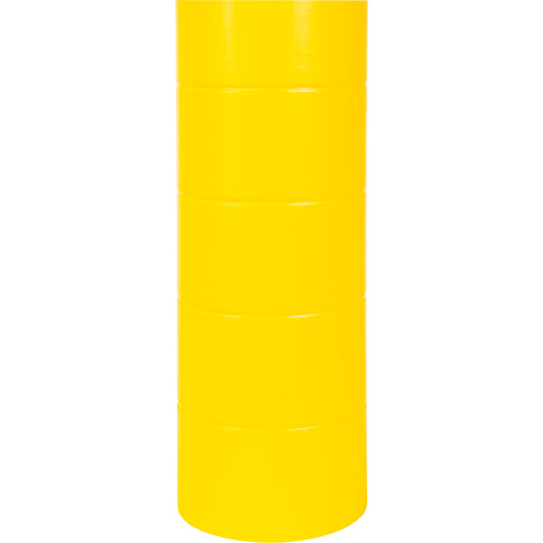 Capuchon en poly&eacute;thyl&egrave;ne pour borne de protection, 6-5/8" dia. x 60" l, Rouge/Jaune Pronet Distribution