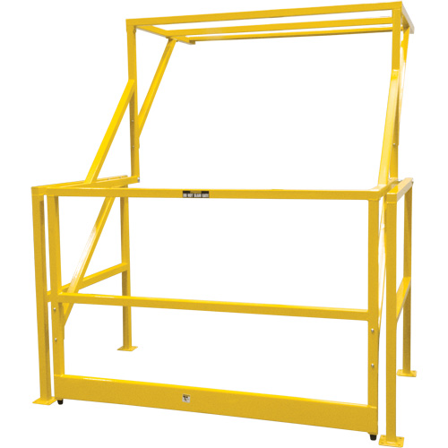 Barri&egrave;re de s&eacute;curit&eacute; pour mezzanine, 70" lo x 77" ha, 78" &eacute;lev&eacute;e, Jaune Pronet Distribution
