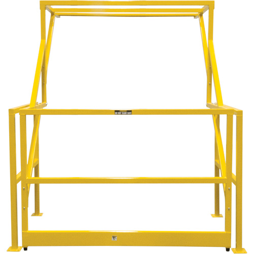 Barri&egrave;re de s&eacute;curit&eacute; pour mezzanine, 70" lo x 77" ha, 78" &eacute;lev&eacute;e, Jaune Pronet Distribution