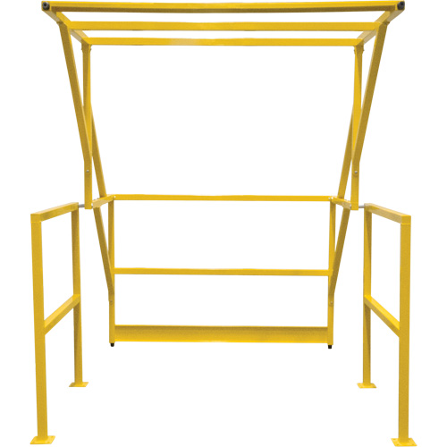 Barri&egrave;re de s&eacute;curit&eacute; pour mezzanine, 70" lo x 77" ha, 78" &eacute;lev&eacute;e, Jaune Pronet Distribution