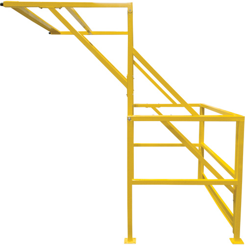 Barri&egrave;re de s&eacute;curit&eacute; pour mezzanine, 70" lo x 77" ha, 78" &eacute;lev&eacute;e, Jaune Pronet Distribution