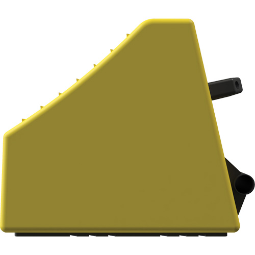 Cale de roue ultra-robuste pour l'exploitation mini&egrave;re Checkers Safety, PEHD, Jaune, 14-1/2" la x 17-1/2" p x 16" h Pronet Distribution