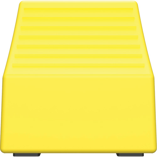 Cale de roue ultra-robuste pour l'exploitation mini&egrave;re Checkers Safety, PEHD, Jaune, 14-1/2" la x 17-1/2" p x 16" h Pronet Distribution