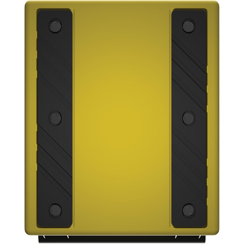 Cale de roue ultra-robuste pour l'exploitation mini&egrave;re Checkers Safety, PEHD, Jaune, 14-1/2" la x 17-1/2" p x 16" h Pronet Distribution