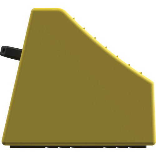 Cale de roue ultra-robuste pour l'exploitation mini&egrave;re Checkers Safety sans support, PEHD, Jaune, 14-1/2" la x 17-1/2" p x 16" h Pronet Distribution
