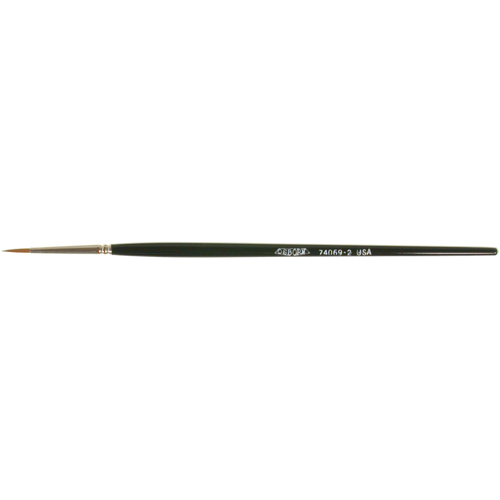 Artist Paint Brush, 3/32" Brush Width, Red Sable, Wood Handle Pronet Distribution