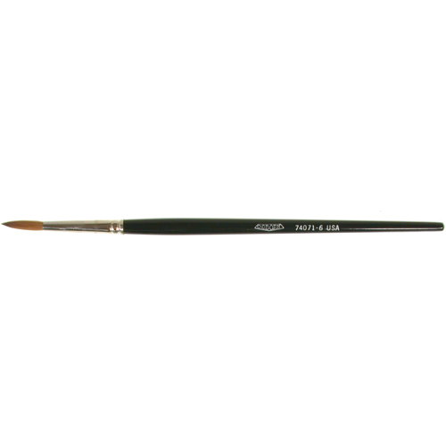 Artist Paint Brush, 5/32" Brush Width, Red Sable, Wood Handle Pronet Distribution