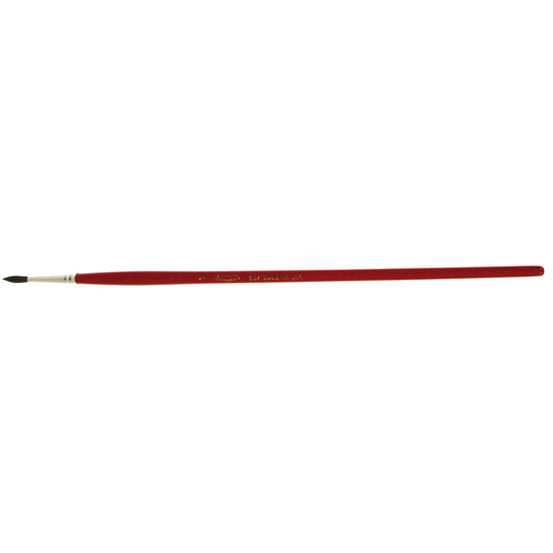 Round Marking Paint Brush, 9/64" Brush Width, Camel Hair, Wood Handle Pronet Distribution