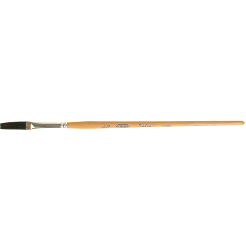 Pinceau une passe, Largeur de la brosse de 1/4", Soie de bœuf, Manche &agrave; Bois Pronet Distribution