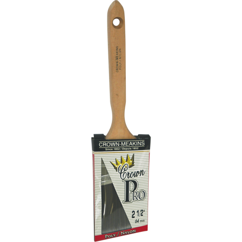Pinceau angulaire Pro, Poly/nylon, Manche Bois, Largeur de 2-1/2" Pronet Distribution