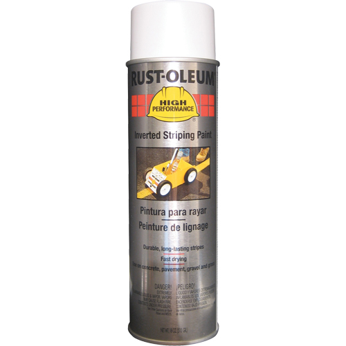 Peinture de traçage en a&eacute;rosol syst&egrave;me 2300 haute performance applicable en position invers&eacute;e, Blanc, 18 oz, Canette a&eacute;rosol Pronet Distribution