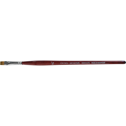 Flat Artist Brush, 1/4" Brush Width, Synthetic, Wood Handle Pronet Distribution