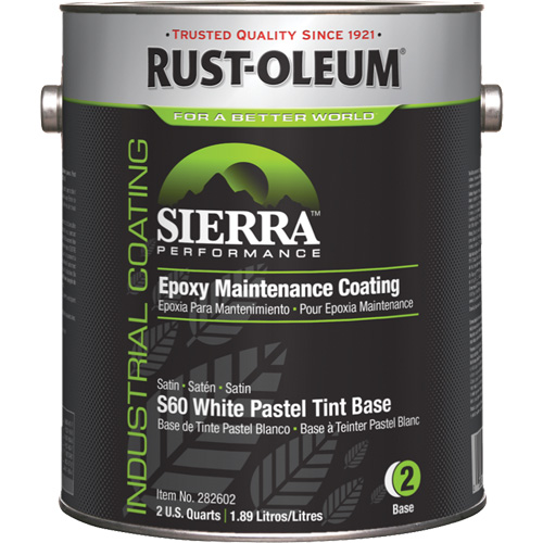 Rev&ecirc;tement dentretien &eacute;poxydique &agrave; base deau Sierra Performance S60 Couche de base pastel, Gallon, Base &agrave; teinter Pronet Distribution