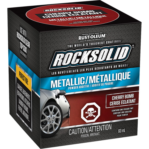Additifs de poudre m&eacute;tallique RockSolid, 60 ml, Bouteille, Cerise &eacute;clatant Pronet Distribution