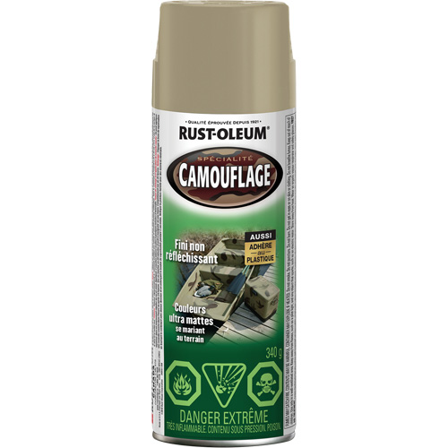 Specialty Camouflage Paint, Aerosol Can, Khaki Pronet Distribution