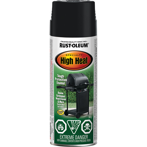 Specialty High Heat Enamel Spray Paint, Aerosol Can, Black Pronet Distribution