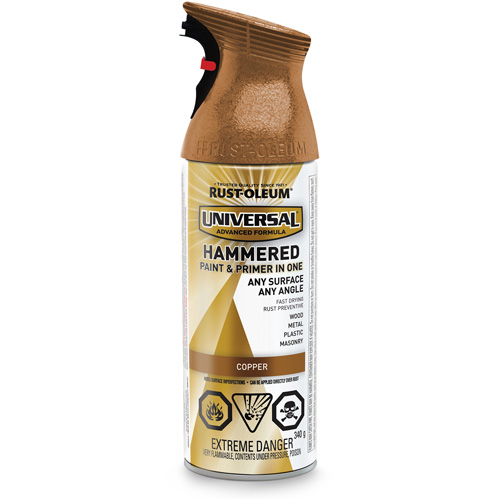 Universal&reg; Paint & Primer In One Spray Paint, Copper, Hammered, Aerosol Can Pronet Distribution