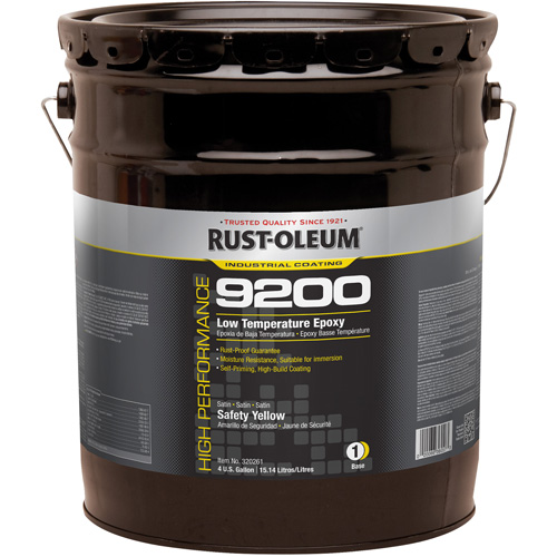 Composant de base &eacute;poxydique &agrave; basse temp&eacute;rature du syst&egrave;me 9200, Jaune s&eacute;curit&eacute; OSHA, 4 gal., Seau Pronet Distribution