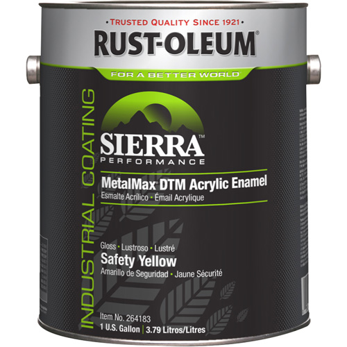 Sierra Performance MetalMax&reg; Plus DTM Acrylic Enamel, Gallon, Yellow Pronet Distribution