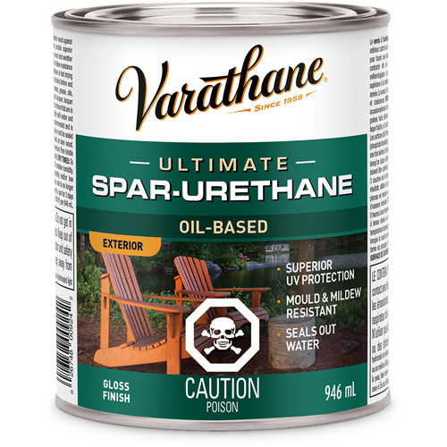 Rev&ecirc;tement &agrave; fini diamant pour bois Varathane, 946 ml, Transparent, Brillant Pronet Distribution