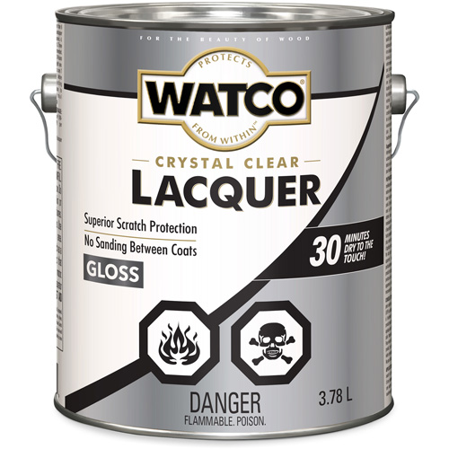 Watco&reg; Lacquer Wood Finish, 3.78 L, Clear, Gloss Pronet Distribution