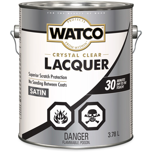 Watco&reg; Lacquer Wood Finish, 3.78 L, Clear, Satin Pronet Distribution