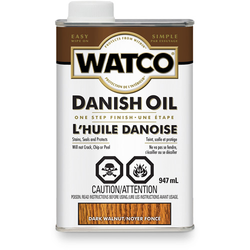 Huile danoise Watco, 947 ml, Noyer fonc&eacute;, Transparent Pronet Distribution