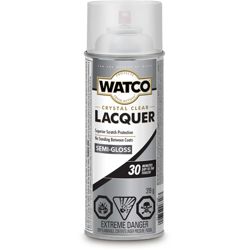 Watco&reg; Lacquer Wood Finish, 319 g, Clear, Semi-Gloss Pronet Distribution