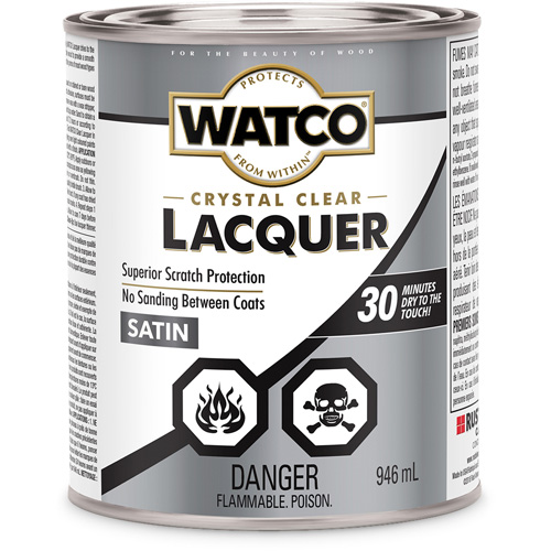 Laque pour bois Watco, 946 ml, Transparent, Satin Pronet Distribution