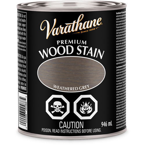 Varathane&reg; Premium Wood Stain, 946 ml, Weathered Grey Pronet Distribution