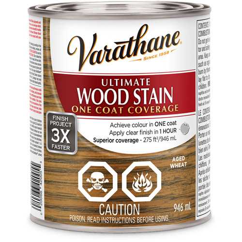 Varathane&reg; Ultimate Wood Stain, 946 ml, Aged Wheat Pronet Distribution