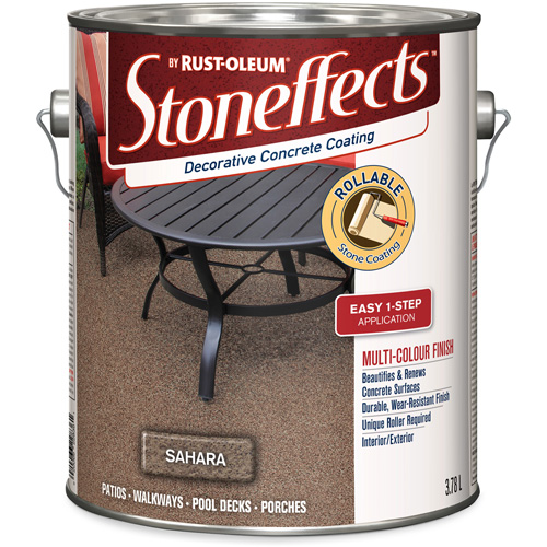 Rev&ecirc;tement de b&eacute;ton d&eacute;coratif Stoneffects, 3,78 L, Textur&eacute;, Beige Pronet Distribution