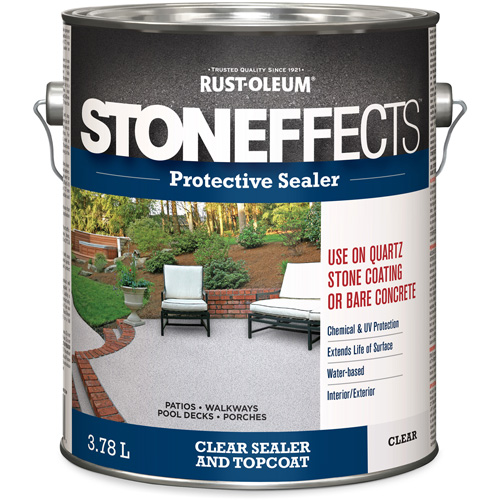 Produit d'&eacute;tanch&eacute;ifi&eacute; protecteur pour b&eacute;ton Stoneffects, 3,78 L, &agrave; l'eau, Transparent, Transparent Pronet Distribution