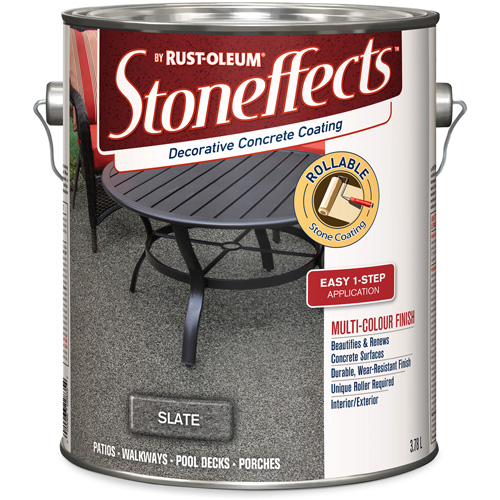 Rev&ecirc;tement de b&eacute;ton d&eacute;coratif Stoneffects, 3,4 L, &agrave; solvants, Textur&eacute;, Gris Pronet Distribution