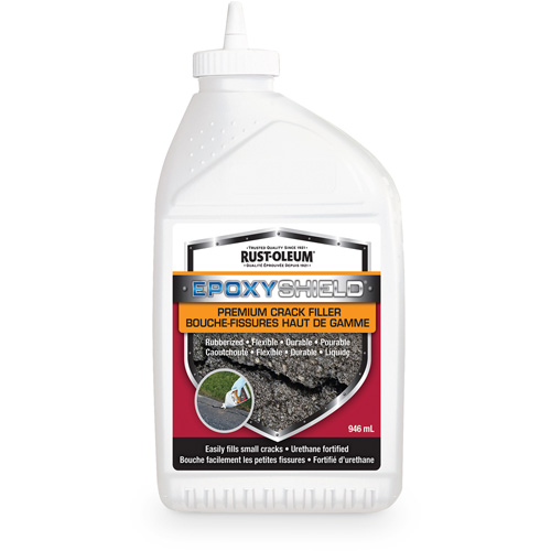 Mat&eacute;riau de remplissage de fissures caoutchout&eacute; de qualit&eacute; sup&eacute;rieure EpoxyShield, Bouteille, Noir Pronet Distribution