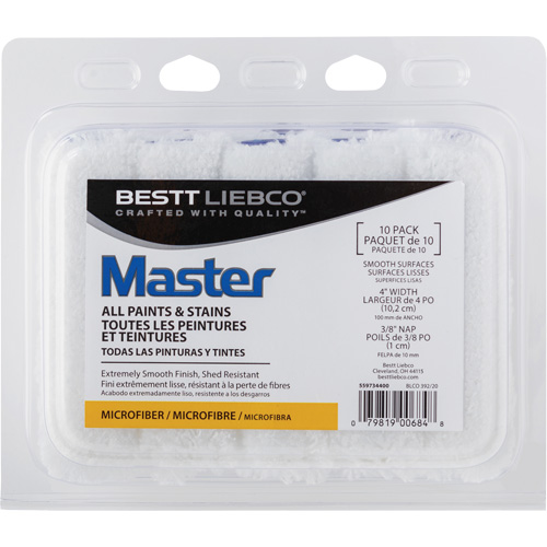Couvre-rouleau en microfibre Master, Nap 10 mm (3/8"), 101,6 mm (4") l Pronet Distribution