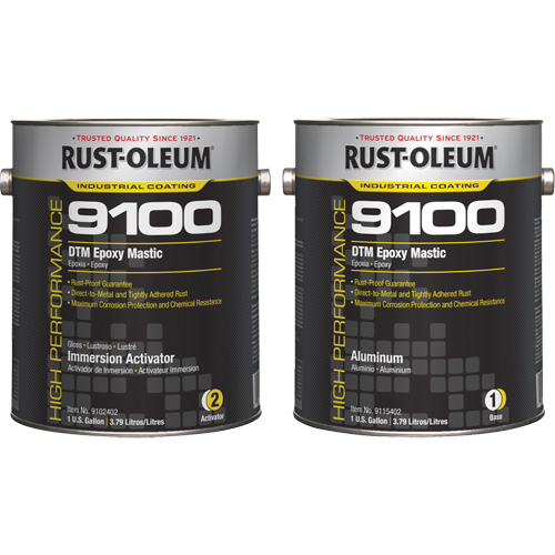 9100 System DTM Epoxy Mastic Base & Activator Kit, Aluminum, Gallon Pronet Distribution