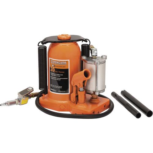 380C Cric-bouteille, 20 tonne(s), Air comprim&eacute;/hydraulique, 20-5/8" Hauteur &eacute;lev&eacute;e Pronet Distribution