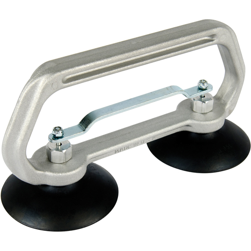 Vacuum Cups - Heavy-Duty Double Cup, 50 lbs. Capacity, 4", Pull-bar, 10" Handle Length Pronet Distribution